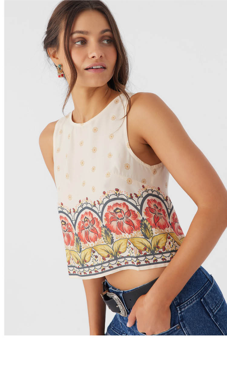 TESSA BRODER PRINT TOP