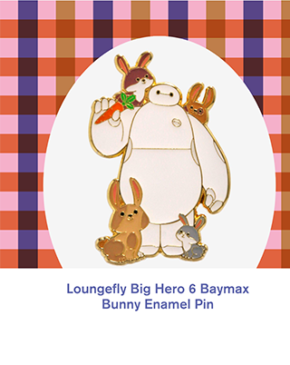 Loungefly Big Hero 6 Baymax Bunny Enamel Pin