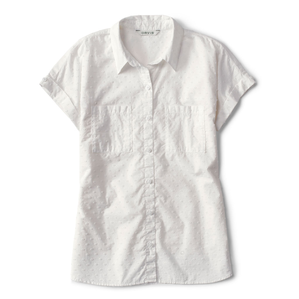 Women's Easy Solid Short-Sleeved Camp Shirt