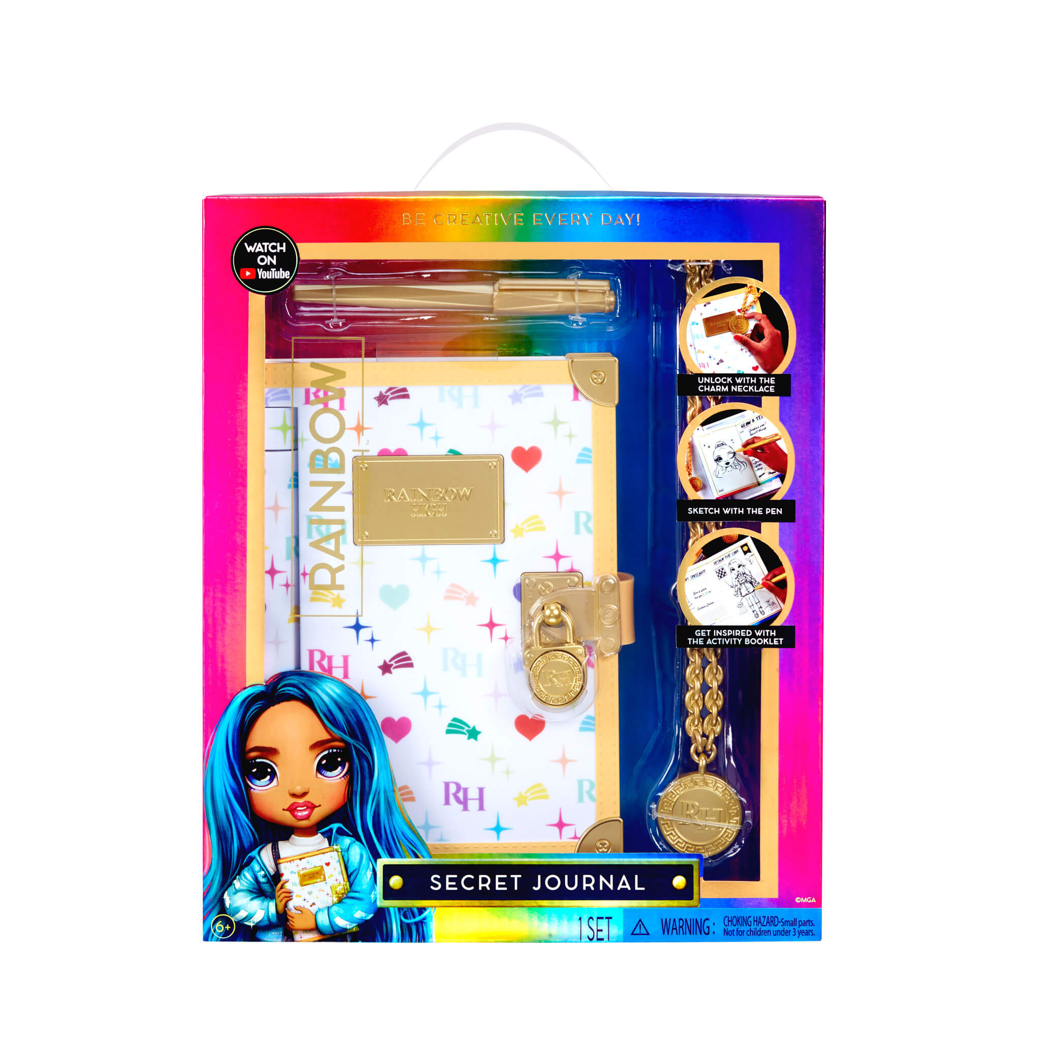 Image of Rainbow High Secret Journal- Fashion Journal with Lock