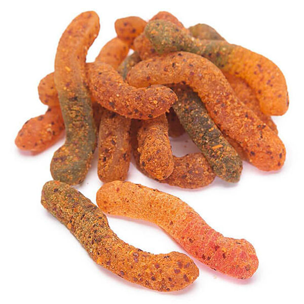 134416 - Jovy Crazy Gummy Worms Revolcado Chamoy Candy: 5LB Bag