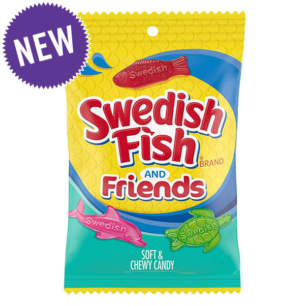 161387 - Swedish Fish and Friends Candy: 8-Ounce Bag