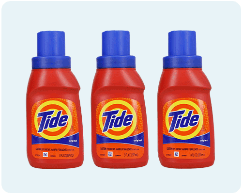 2 Tide original laundry detergents