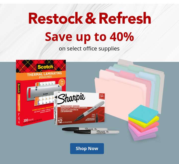 Restock & Refresh Save up tp 40%- Shop Now