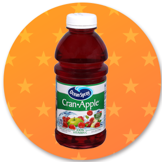 25-oz. Ocean Spray cran apple juice