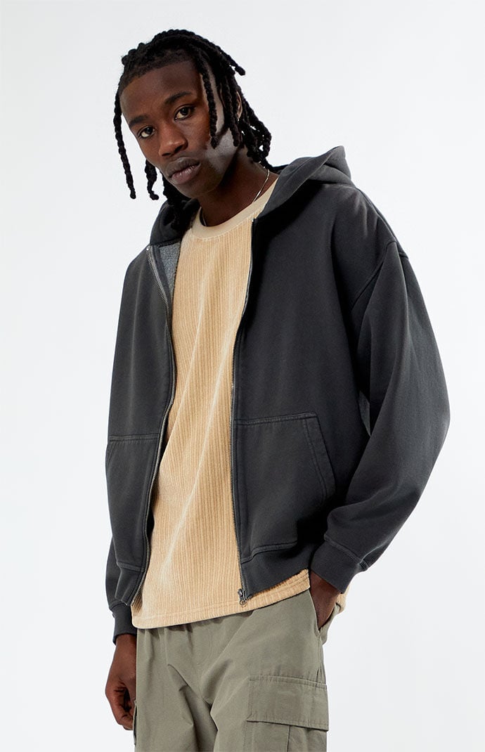 Image: Vintage Washed Full Zip Hoodie