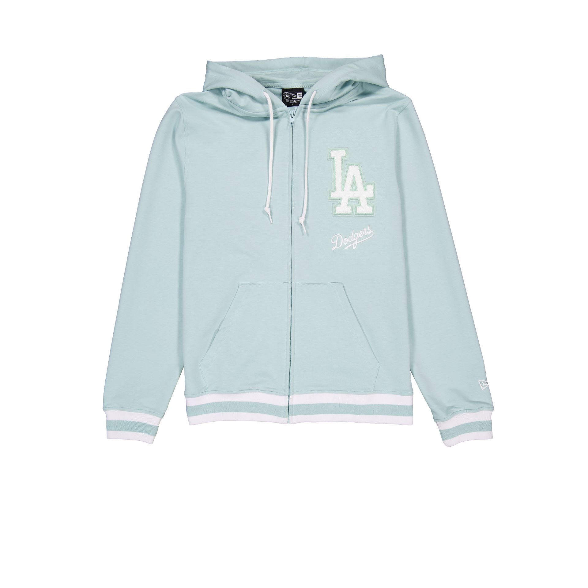 Image of Los Angeles Dodgers Minty Breeze Logo Select Hoodie Full-Zip