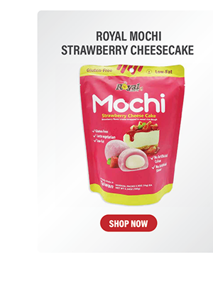 Royal Mochi Strawberry Cheesecake