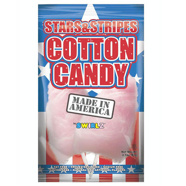 161305 - Stars and Stripes Cotton Candy: 12-Piece Box