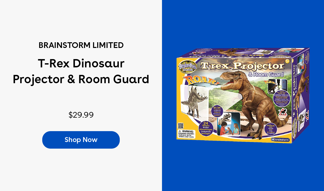 Brainstorm Limited T-Rex Dinosaur Projector & Room Guard $29.99 Shop Now