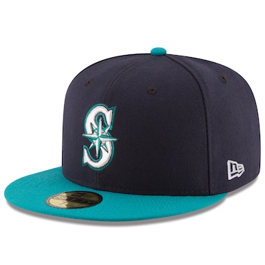  New Era Navy/Aqua  Alternate Authentic Collection On Field 59FIFTY Fitted Hat