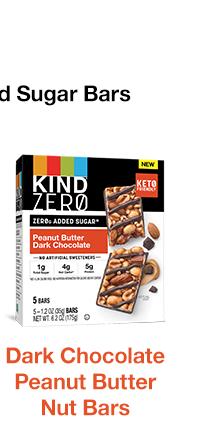 Peanut Butter Dark Chocolate KIND ZEROg Added Sugar Bars