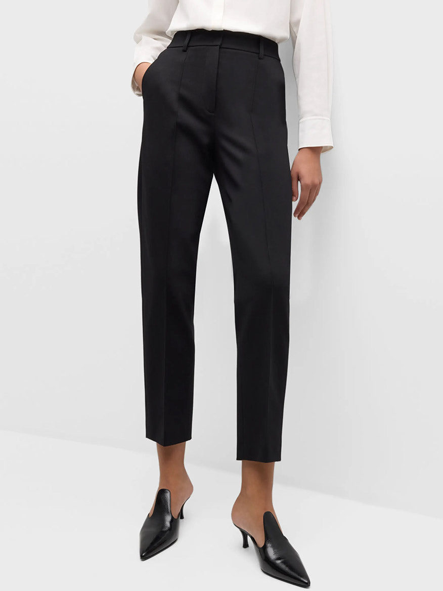 Image of Akris Punto Elements Ferry Tapered Jersey Pants in Black