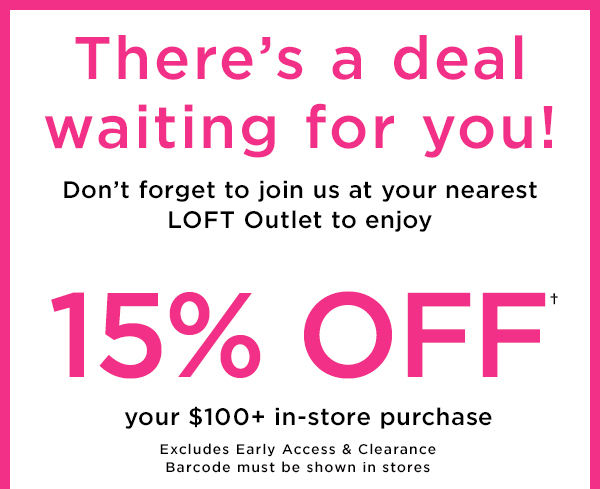 Welcome to LOFT Outlet!