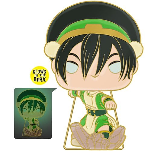 Avatar: The Last Airbender Toph Glow-in-the-Dark Large Enamel Funko Pop! Pin #56