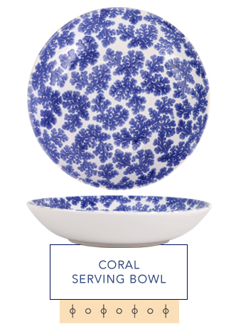 Santorini Coral Serving Bowl