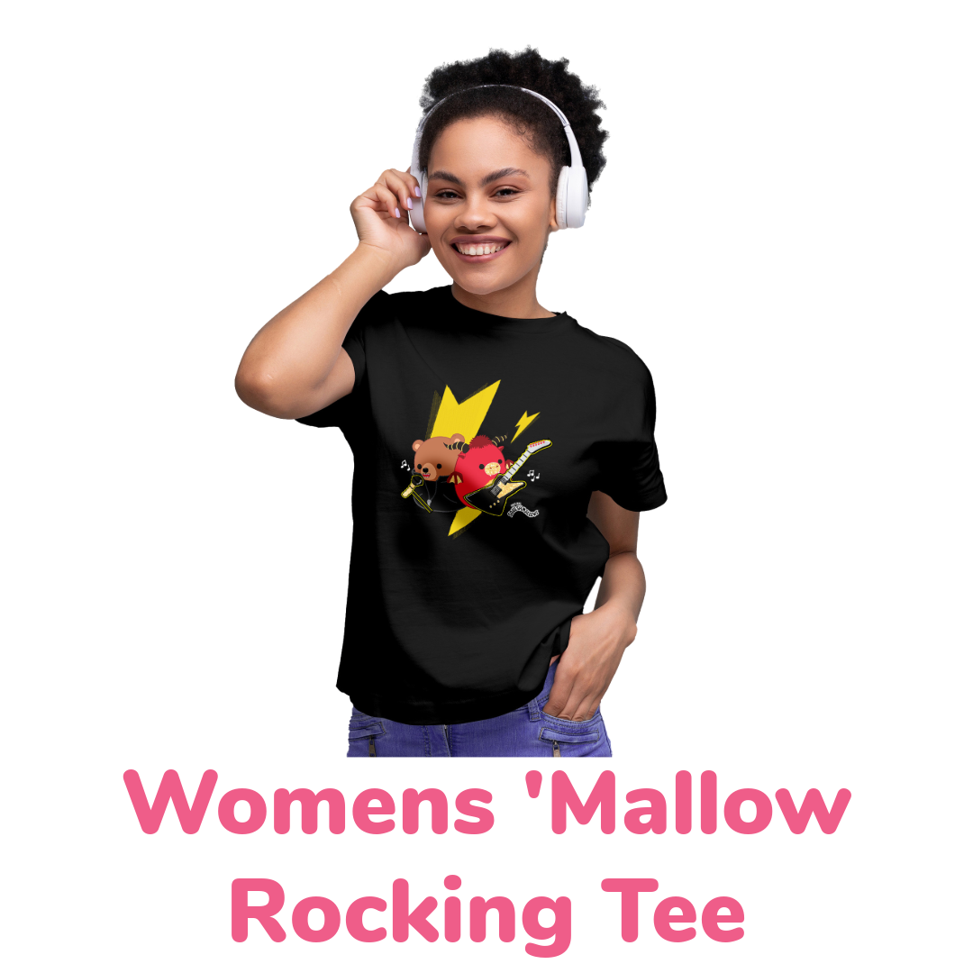 Womens Black Mallow Rocking Tee