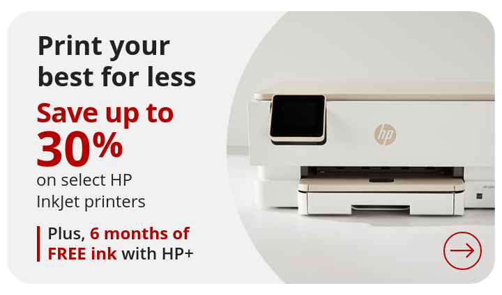 Up to 30% off HP InkJet Printers