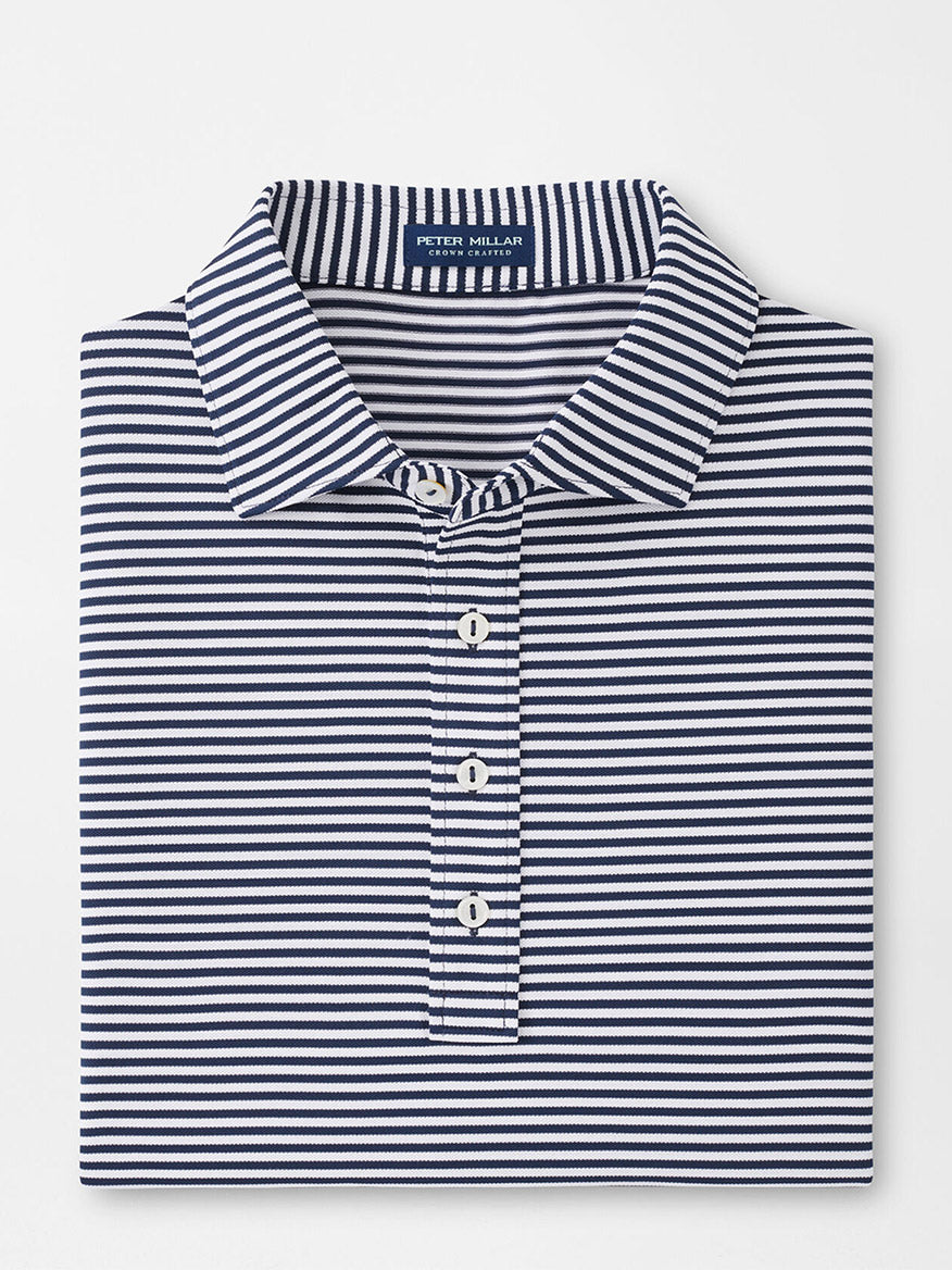 Image of Peter Millar Mood Performance Mesh Polo in Navy