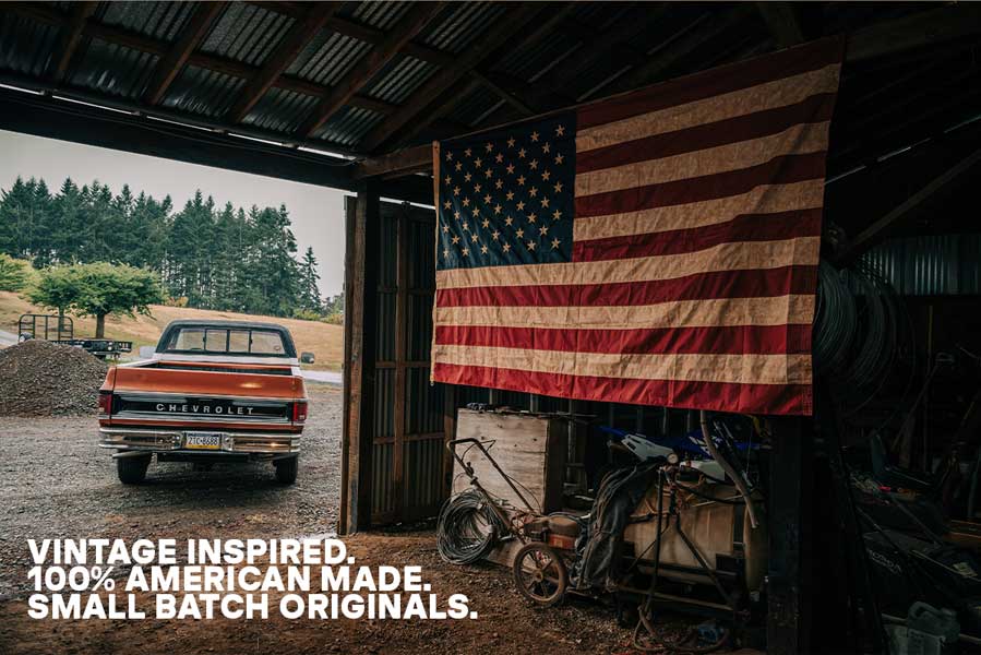 Vintage Inspired. 100% American Made. Small Batch Originals.