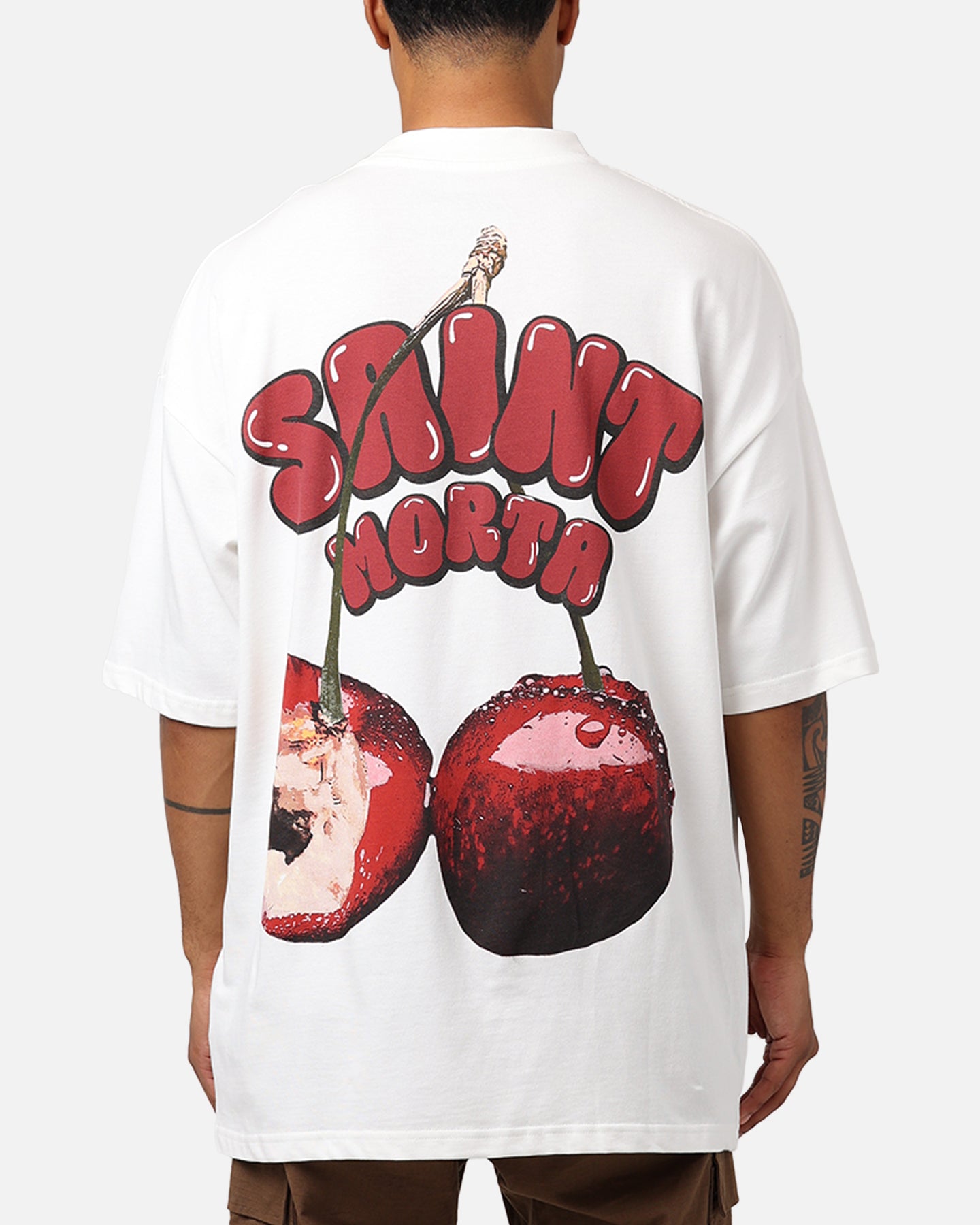 Image of Saint Morta Cherry Temptation T-Shirt Off White