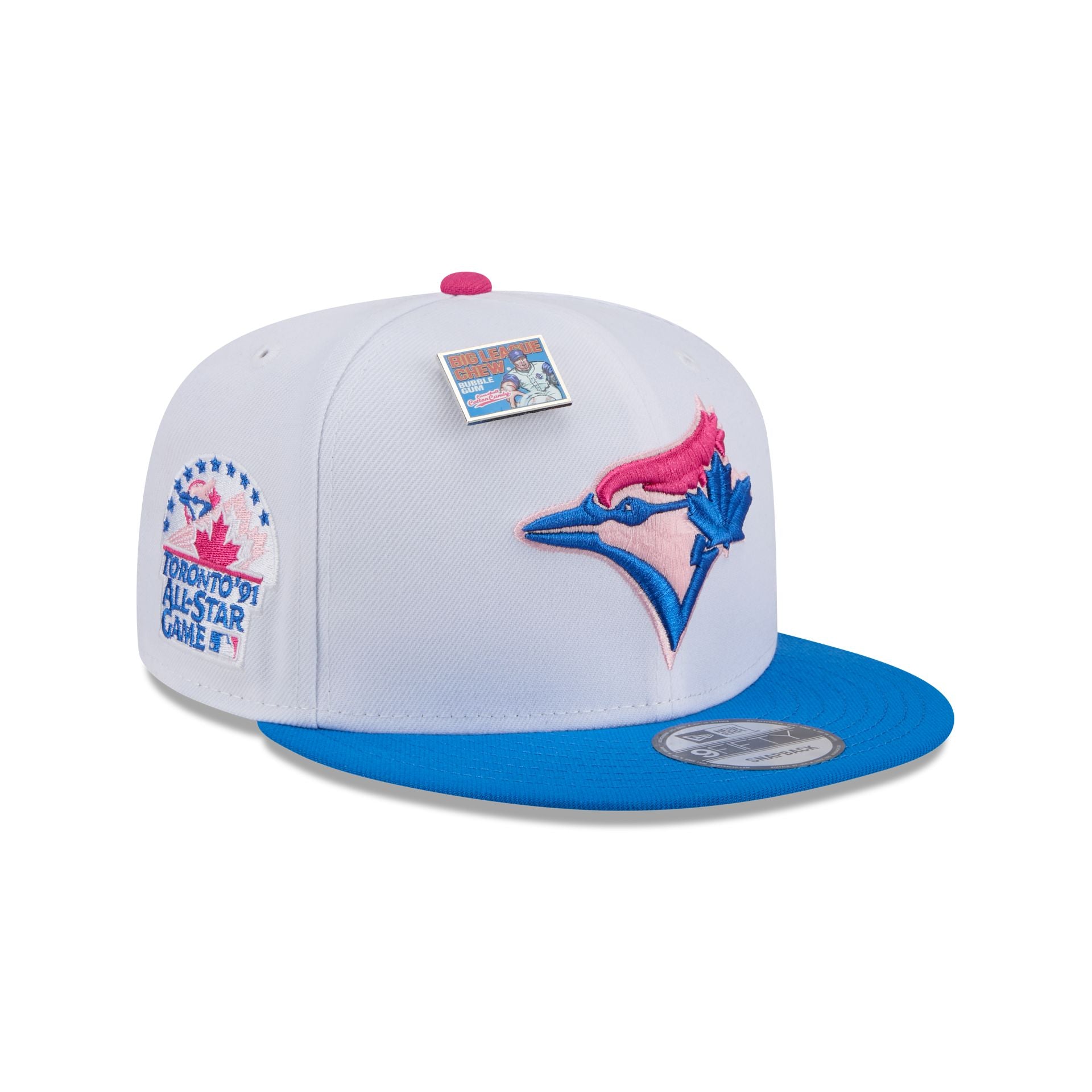 Image of Big League Chew X Toronto Blue Jays Cotton Candy 9FIFTY Snapback Hat