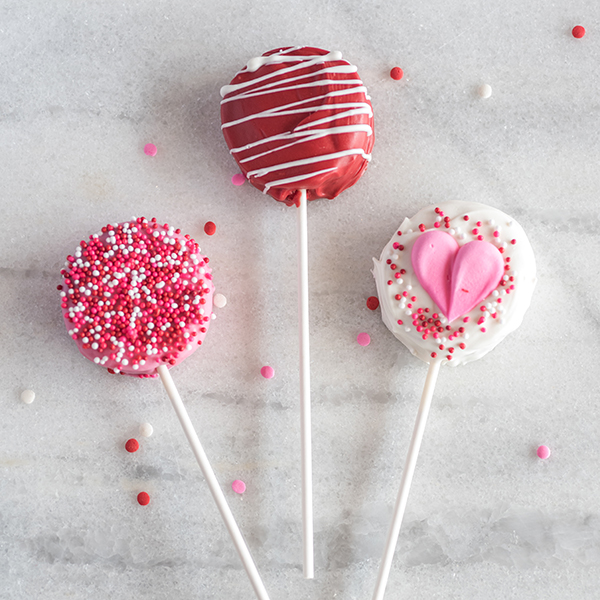 Valentine's Day Oreo Pops