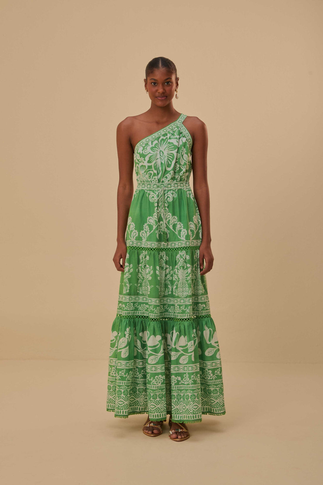 Image of Green Sweet Garden Maxi Dress