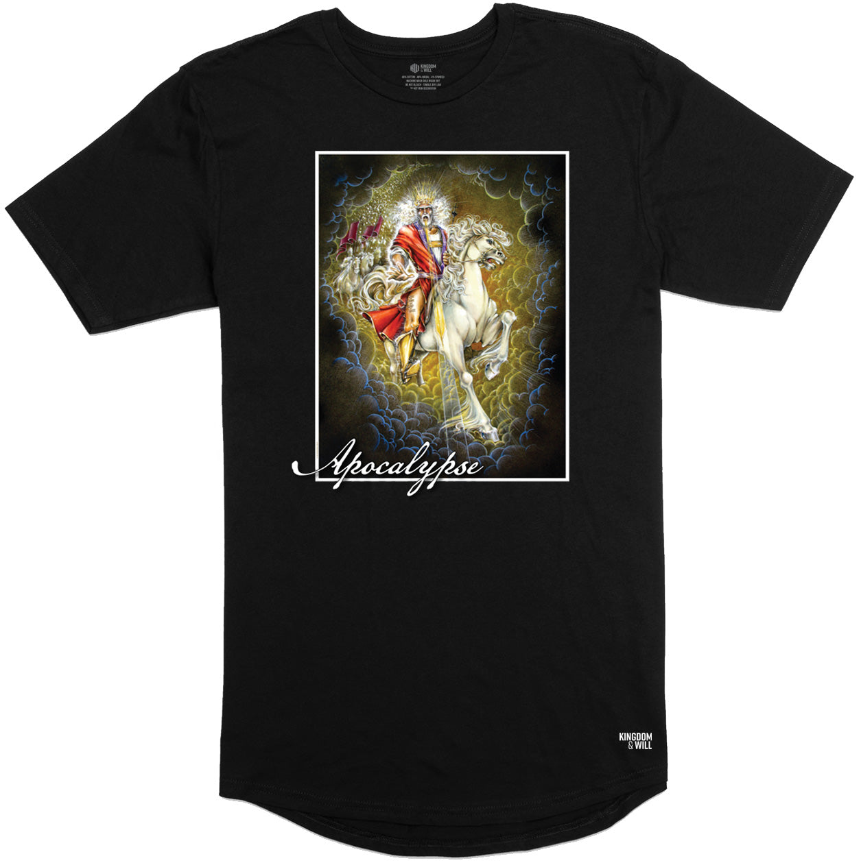 Image of Apocalypse Long Body T-Shirt (Black)