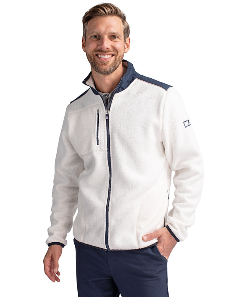 Image of Cutter & Buck Cascade Eco Sherpa Mens Fleece Jacket