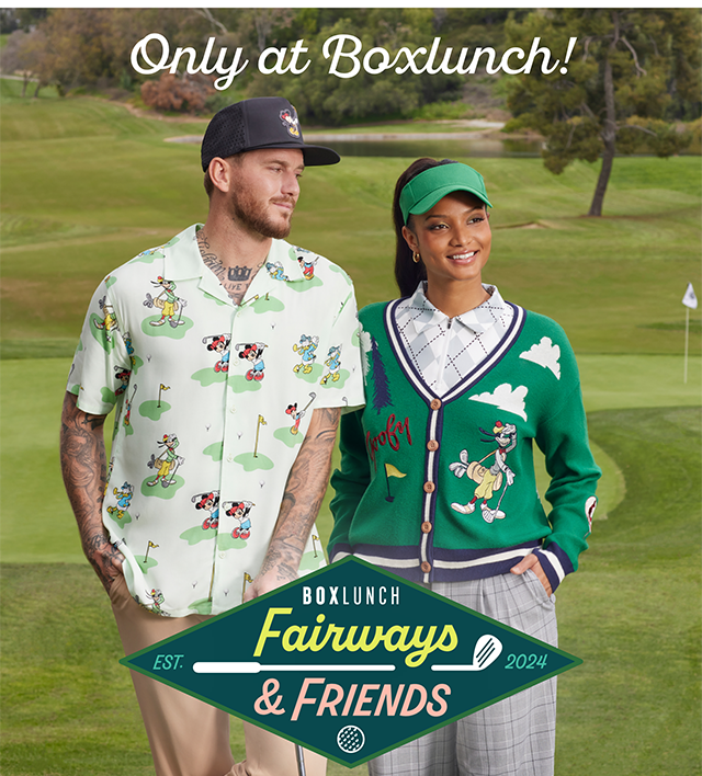 Only at BoxLunch! BoxLunch Fairways and Friends Shop Now