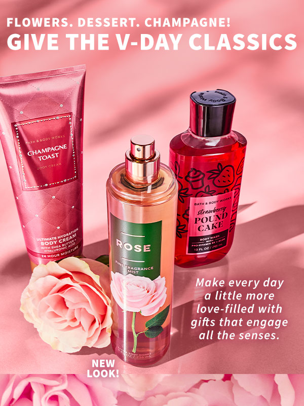 Flowers. Dessert. Champagne! Give the V-Day classics. Make every day a little more love-filled with gifts that engage all the senses. New look! 