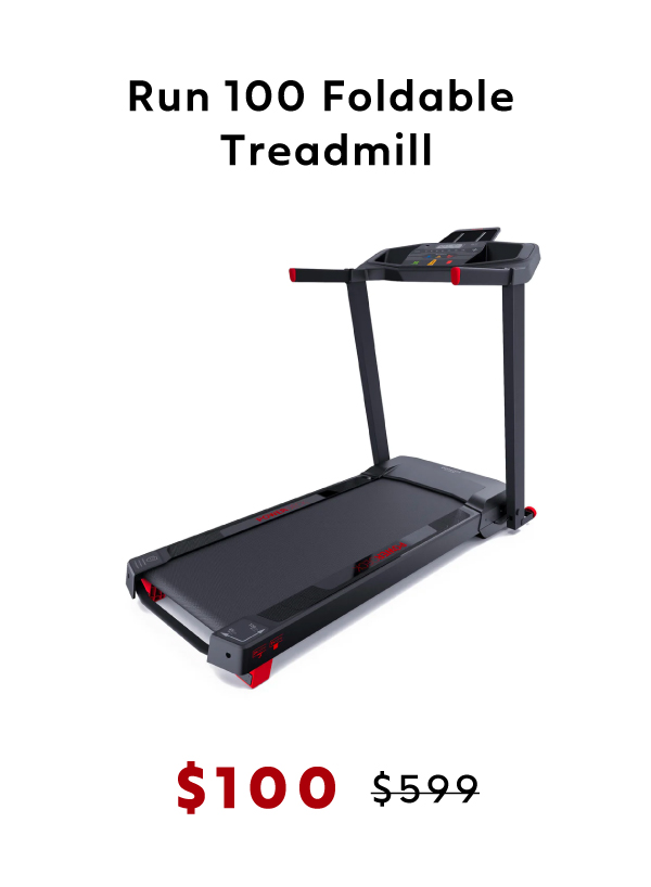 Run 100 Foldable Treadmill, Now $100