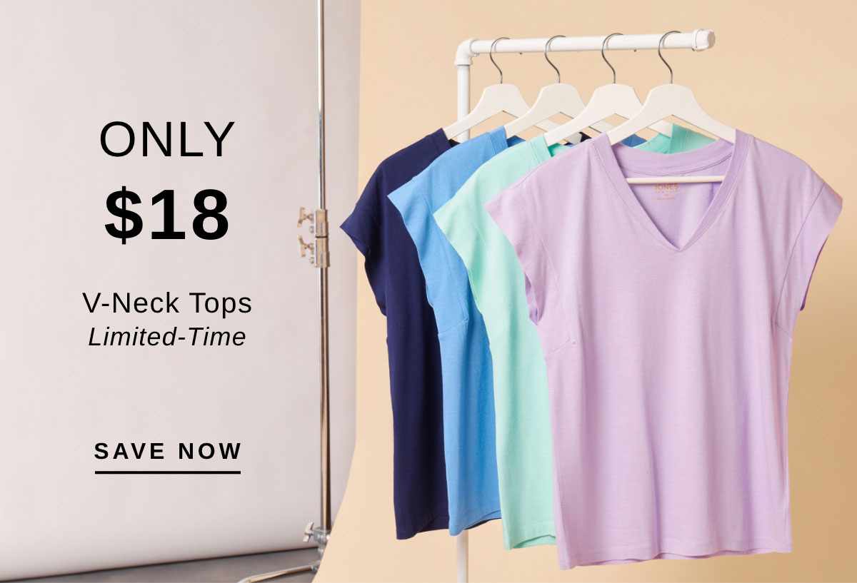 ONLY $18 V-Neck Tops Limited-Time | SAVE NOW