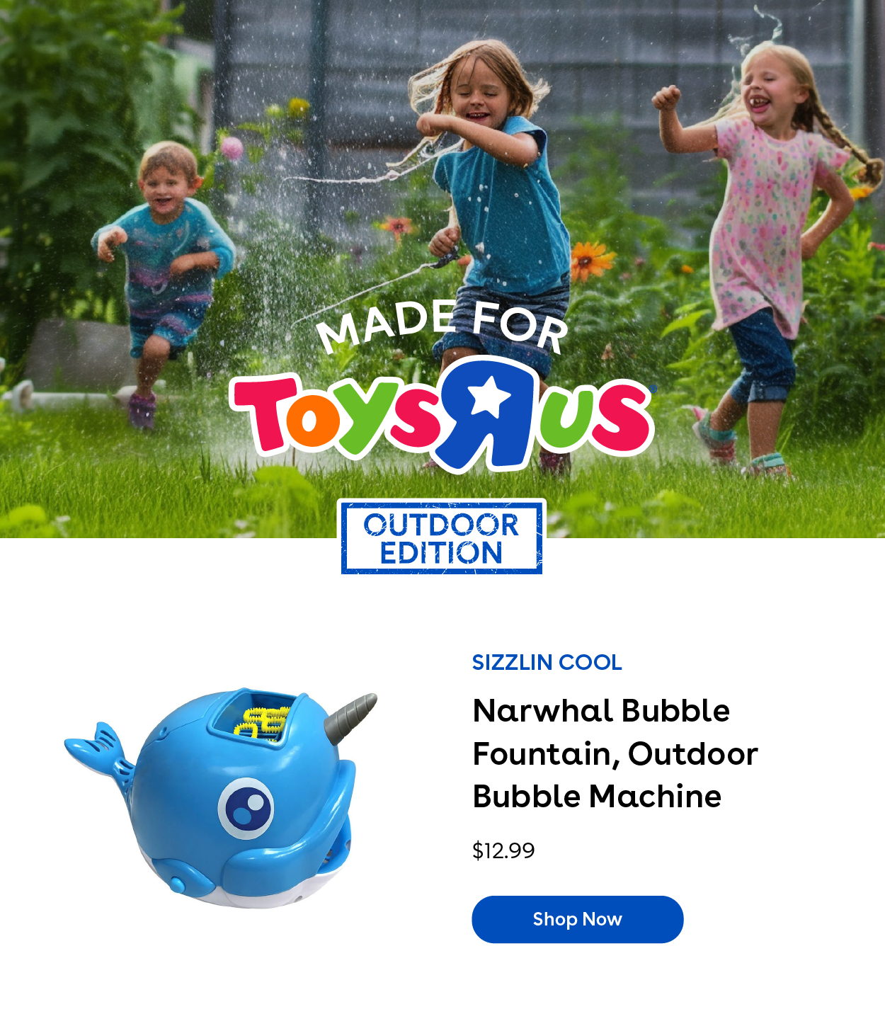 Made for toys r us outdoor edition. Sizzlin Cool Narwhal Bubble Fountain, Outdoor Bubble Machine $12.99 Shop Now