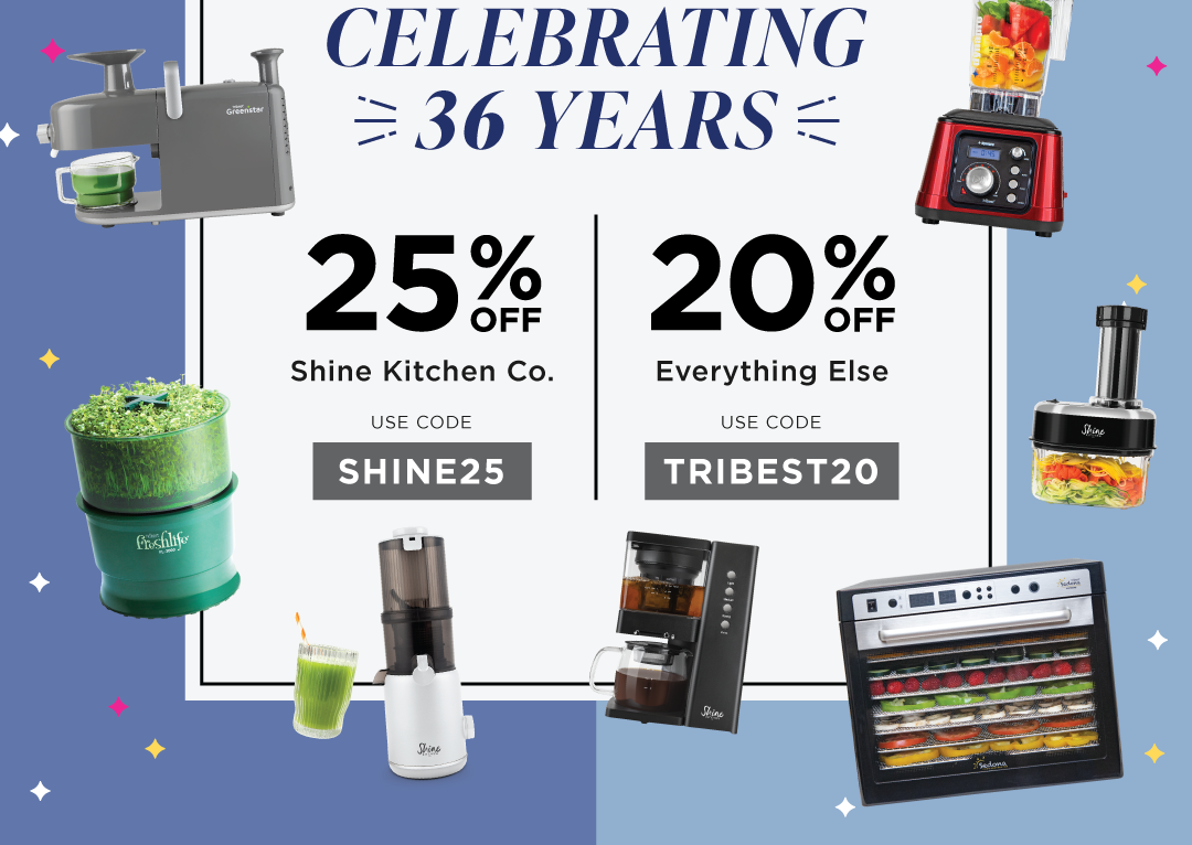 Anniversary Sale - Take 25% off Shine products with code SHINE25 and 20% off everything else with code TRIBEST20. Valid through 6/30/24.