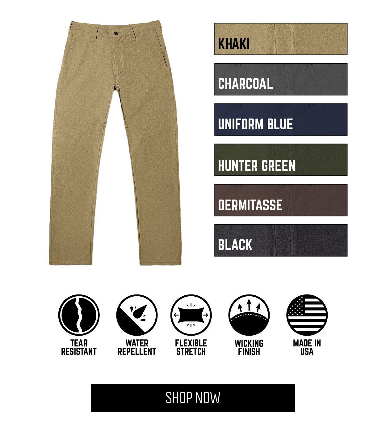 Color options in The Shop Pant