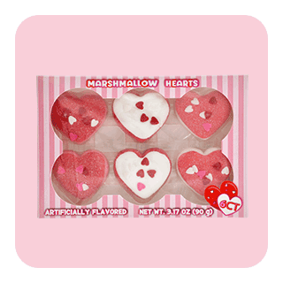 Box of 6-ct. marshmallow hearts