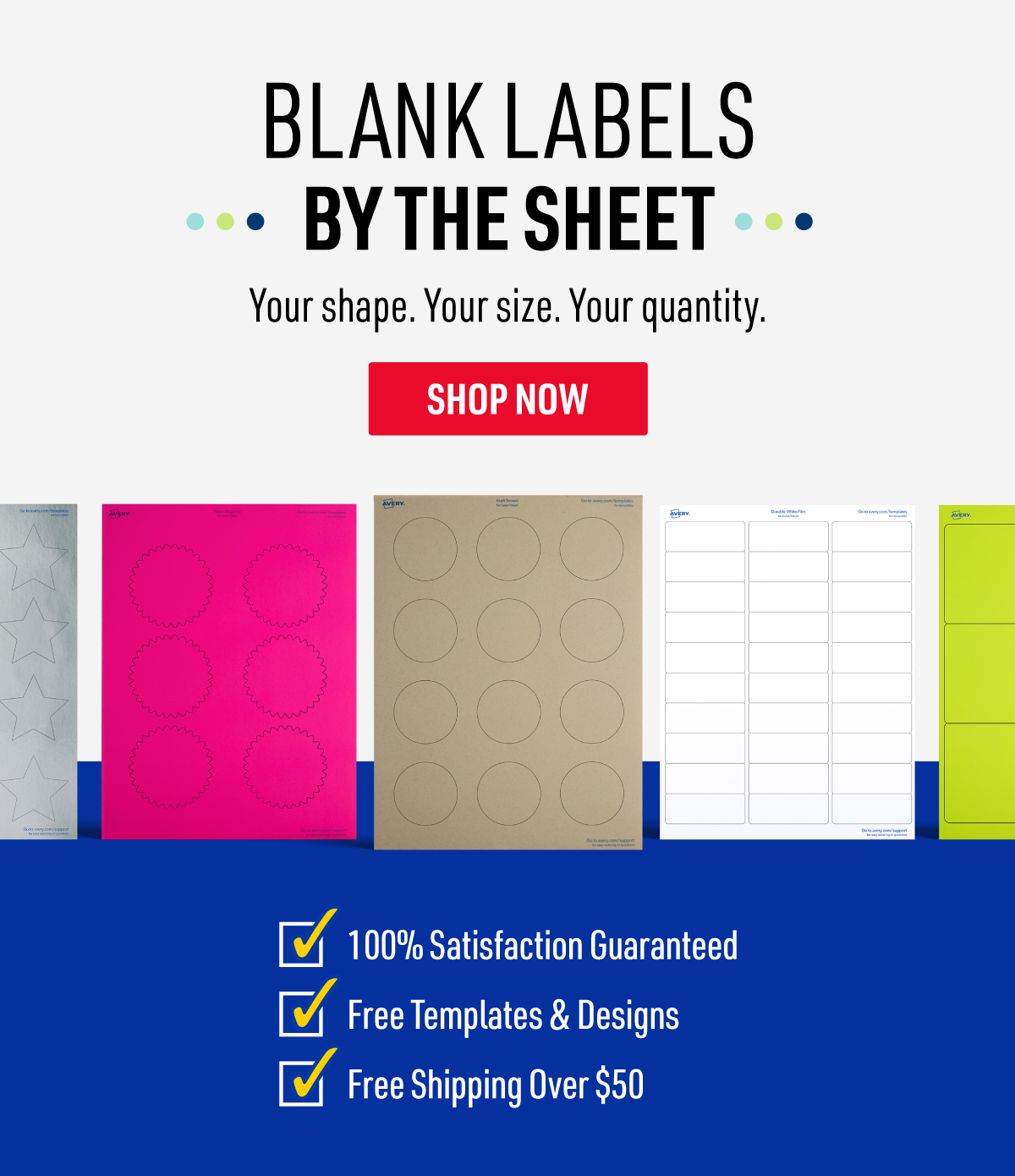 Blank Labels By The Sheet