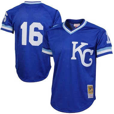  Mitchell & Ness Bo Jackson  Royal 1989 Authentic Cooperstown Collection Batting Mesh Practice Jersey