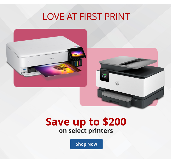 Save over $200 on Select Printers