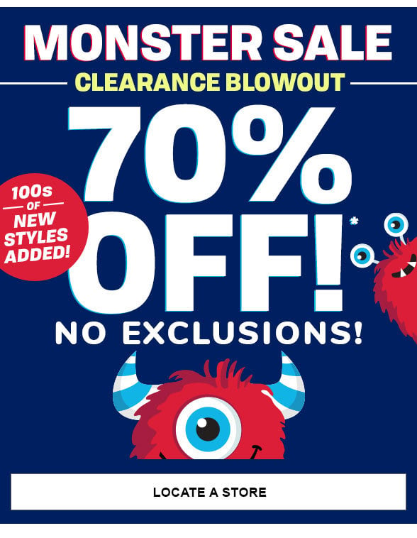 All Clearance 70% off