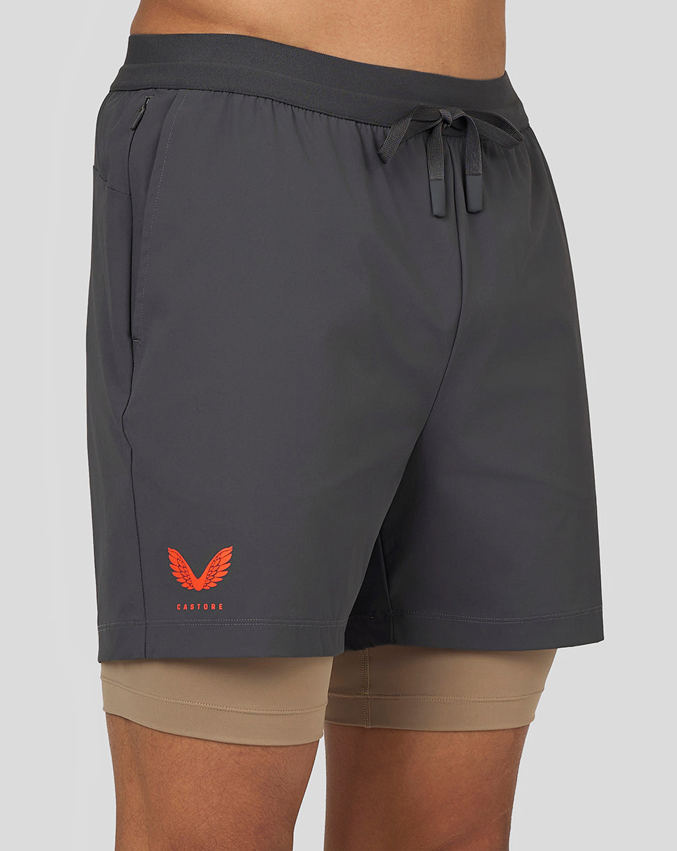 Image of Men’s Flow 2-in-1 Shorts - Gunmetal