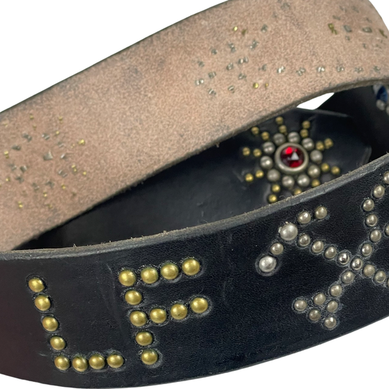 50&#39;s style studded biker belt