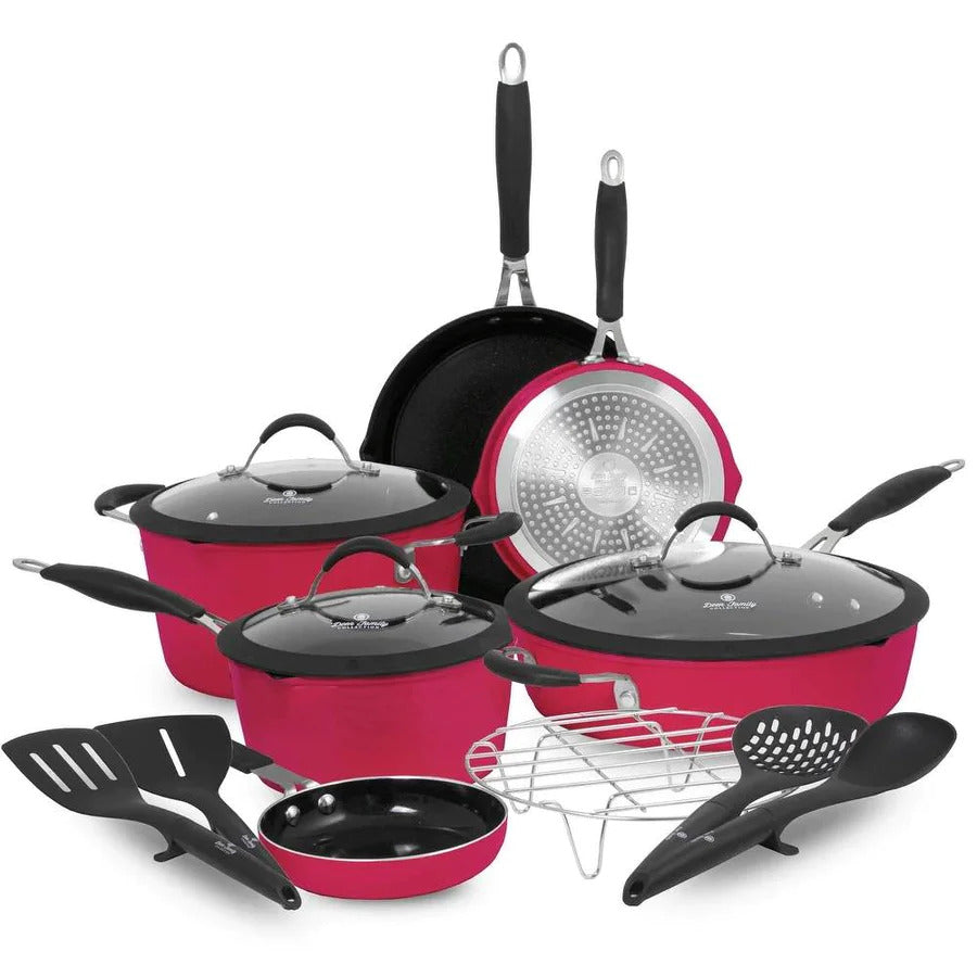 Image of Paula Deen 14 Piece Ceramic Non-Stick Cookware Set