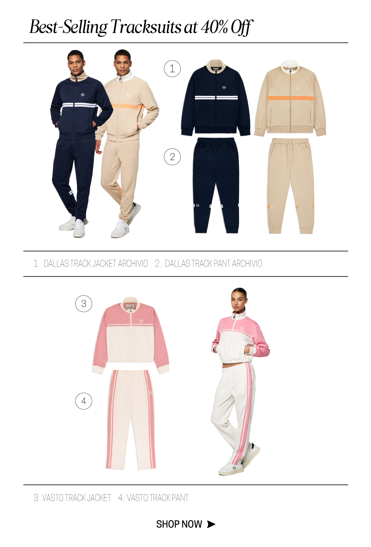 40% Off Tracksuits