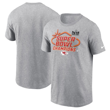  Nike Heather Gray  Super Bowl LVIII Champions Locker Room Trophy Collection T-Shirt