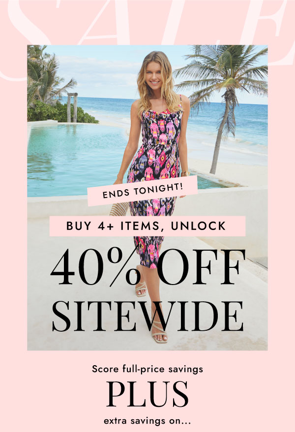 40% OFF SITEWIDE