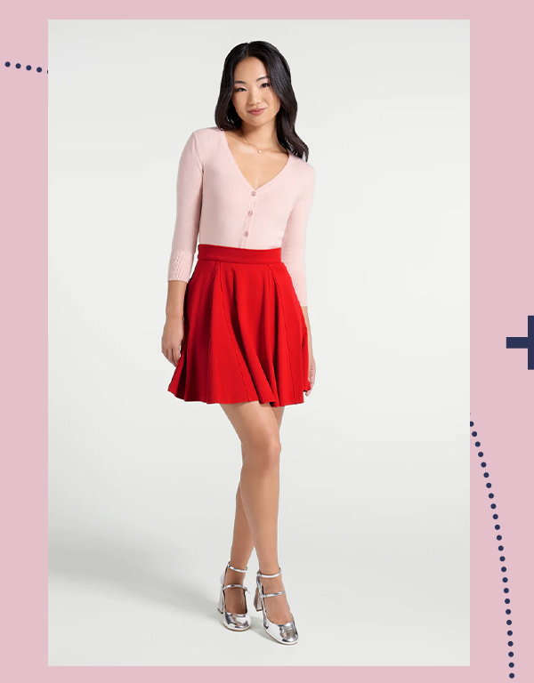 Godet All Night Skater Skirt