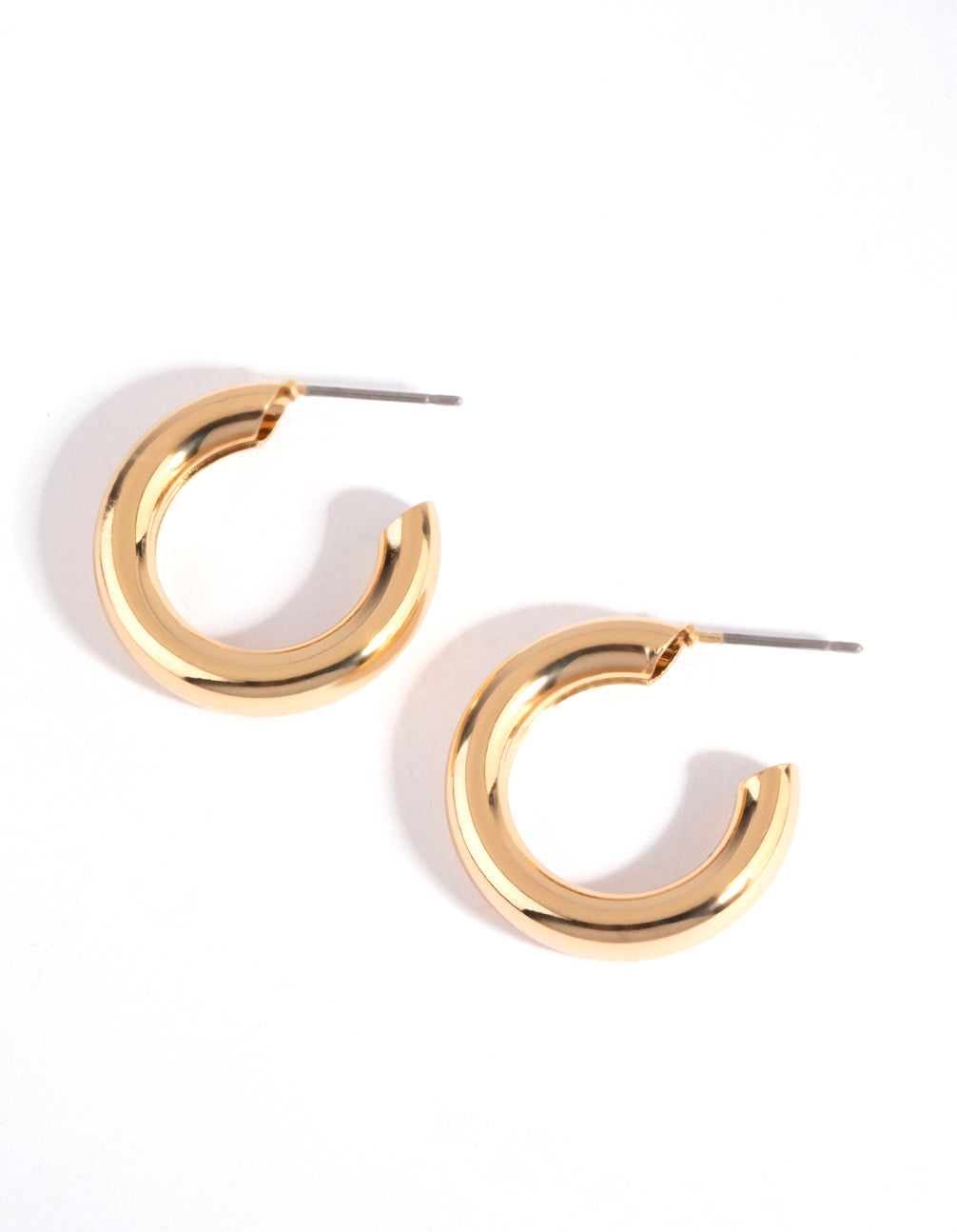 Image of Gold Chubby Huggie Earrings